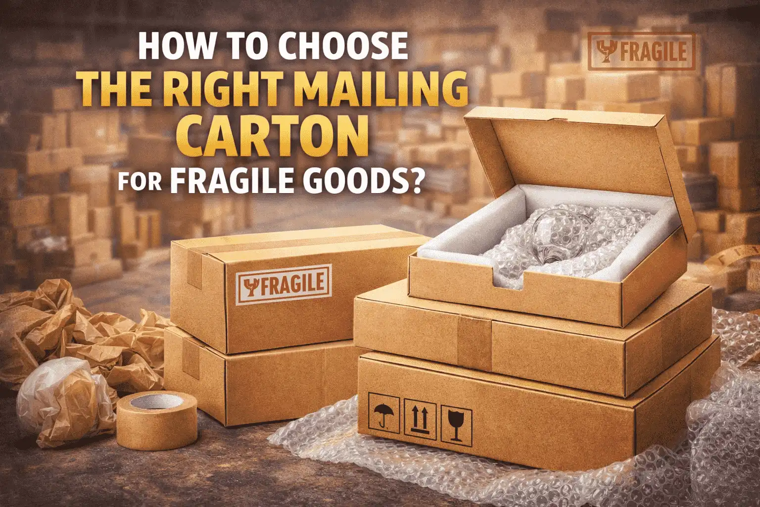 How to Choose the Right Mailing Carton for Fragile Goods?